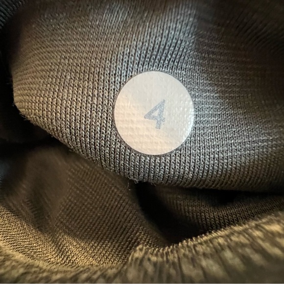 Lululemon Wunder Under 4 Crop Textured Stripe Slate Leggings Grey Coal Yoga - Picture 14 of 16